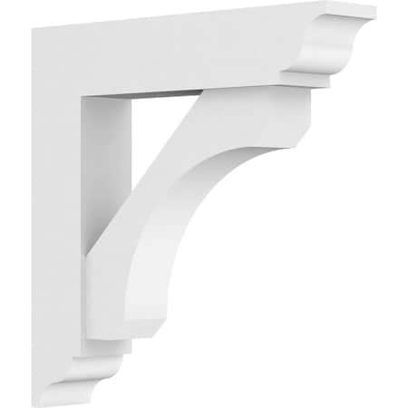 Ekena Millwork Standard Legacy Architectural Grade PVC Bracket With Traditional Ends, 3"W x 16"D x 16"H BKTP03X16X16LEC01